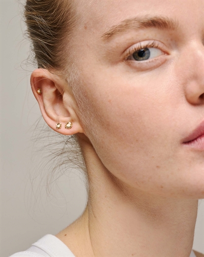 Enamel Copenhagen - Mini Sunshine studs - Daisy/Guldfarvet